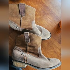 Durango Tan Suede Ankle Boots